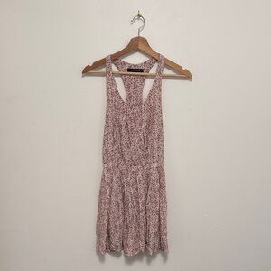 Olive Olivia Racerback Mini Floral Print Dress